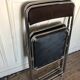 Pair of folding chairs chrome