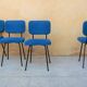 Series of 4 vintage chairs by André Simard for Airborne editions