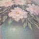 Old painting / oil painting by Mr. Weber (waber?) / flowers