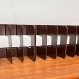 Mid-century Swedish space age magazine and vinyl rack by Sven-Eric Juhlin for Gustavsberg, 1960s, set of 5.