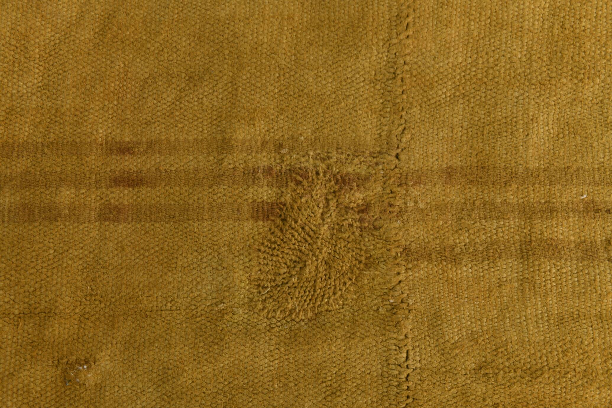 6x9 Mustard Yellow Handwoven Kilim Rug, Area Rug For Home Decor, 168x270 Cm