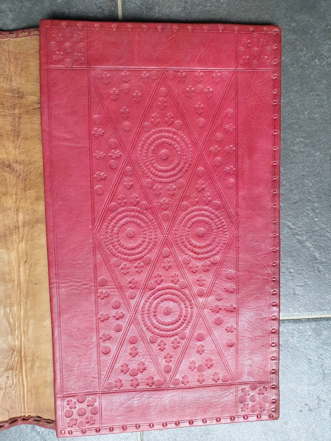 Sous-main cuir martelé