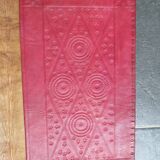 Hammered leather desk pad