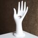 Hand baguier or vase, white porcelain, 70s