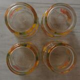 Verres vintage Fleurs Arcoroc