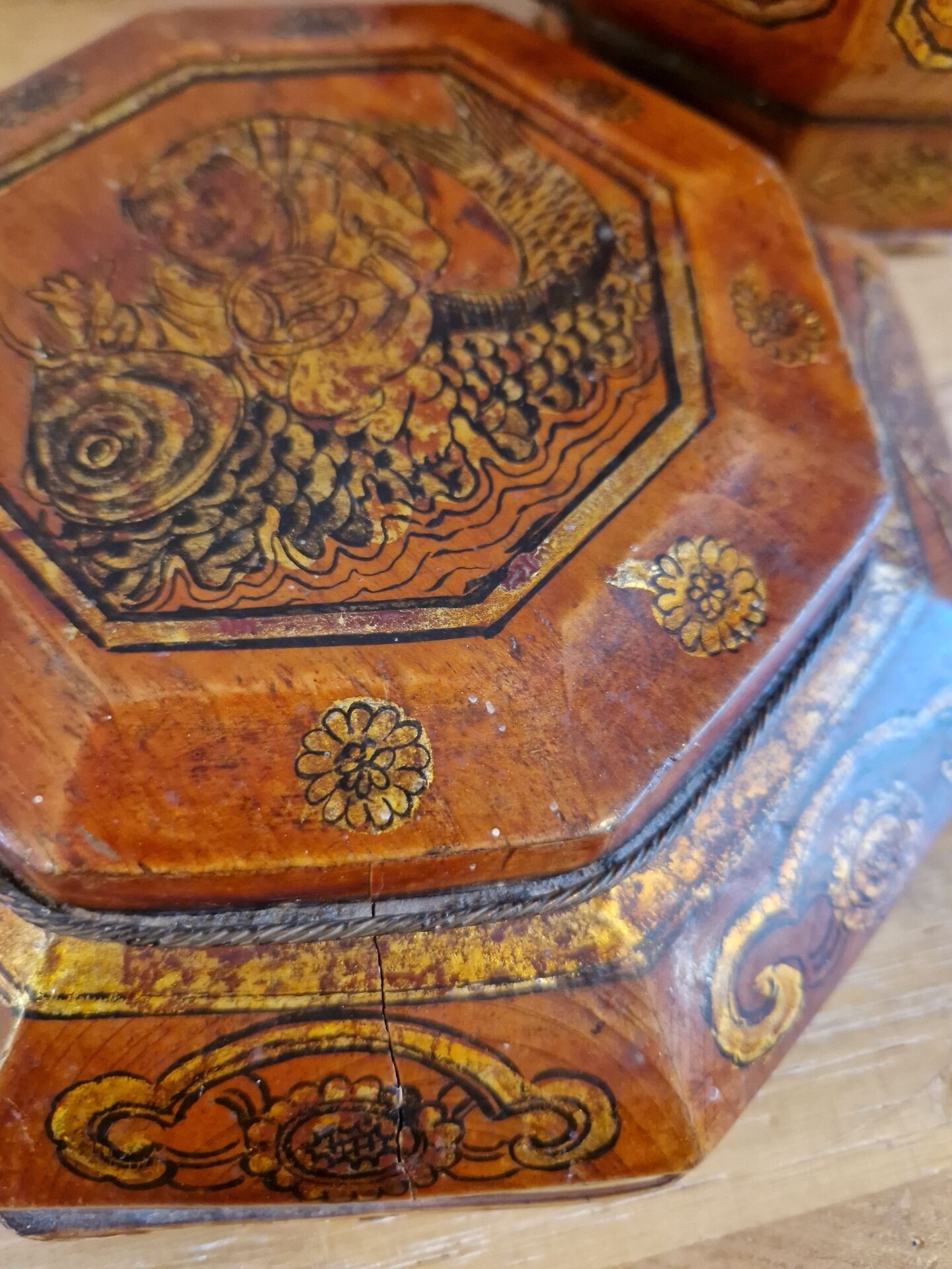 Antique Wedding Basket China 19th Century