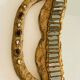 Large papier-mâché mirror, inlays and mirror marquetry.