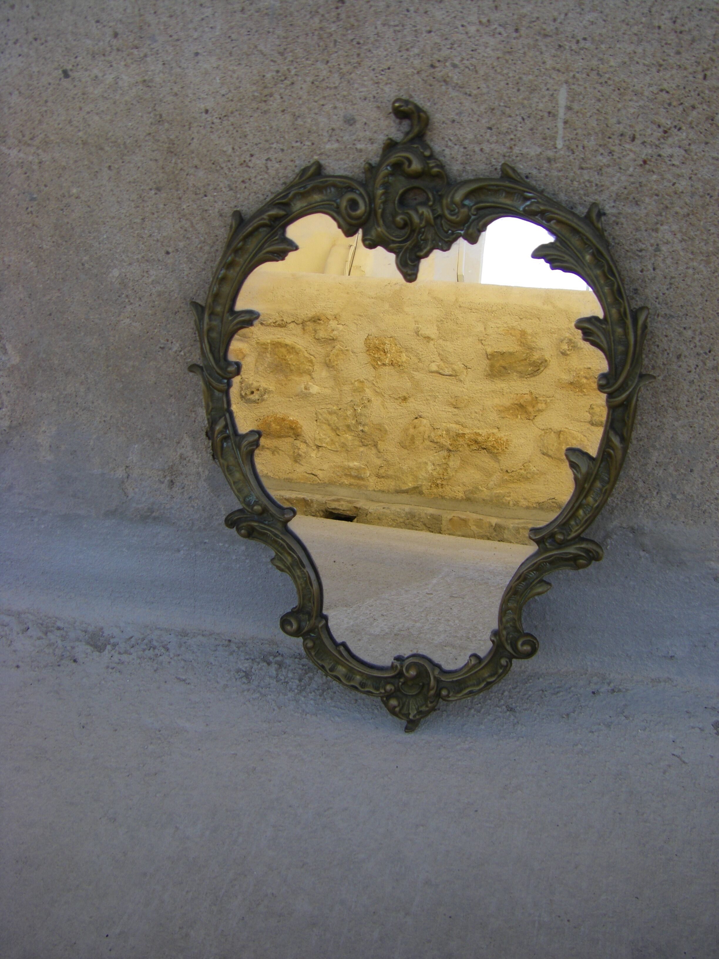 Bronze wall mirror