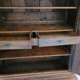 Forezienne solid walnut cabinet