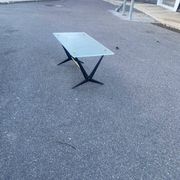Glass coffee table