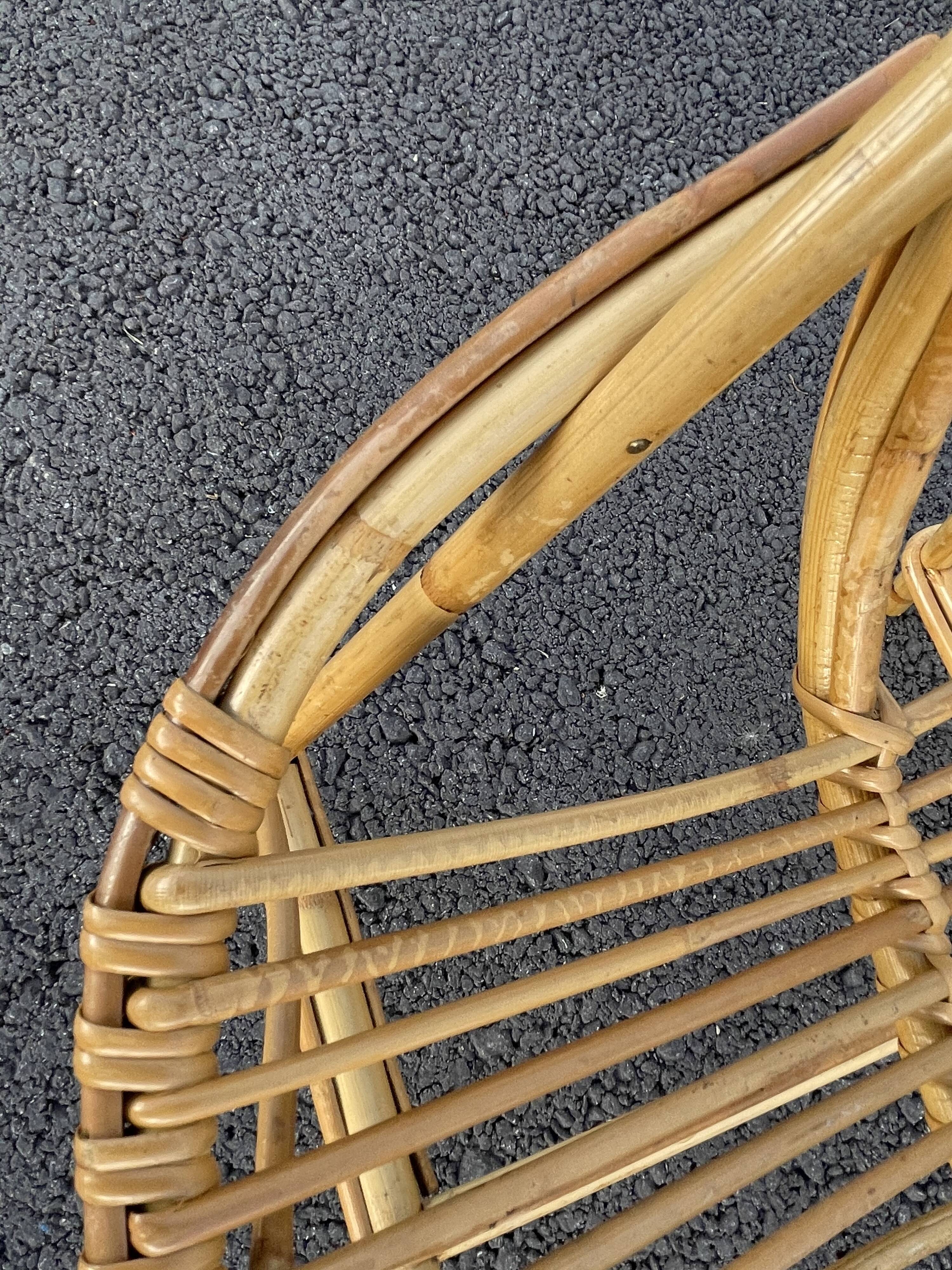 Armchair child wicker shell 70s