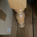 Vintage pine interior bed for two people