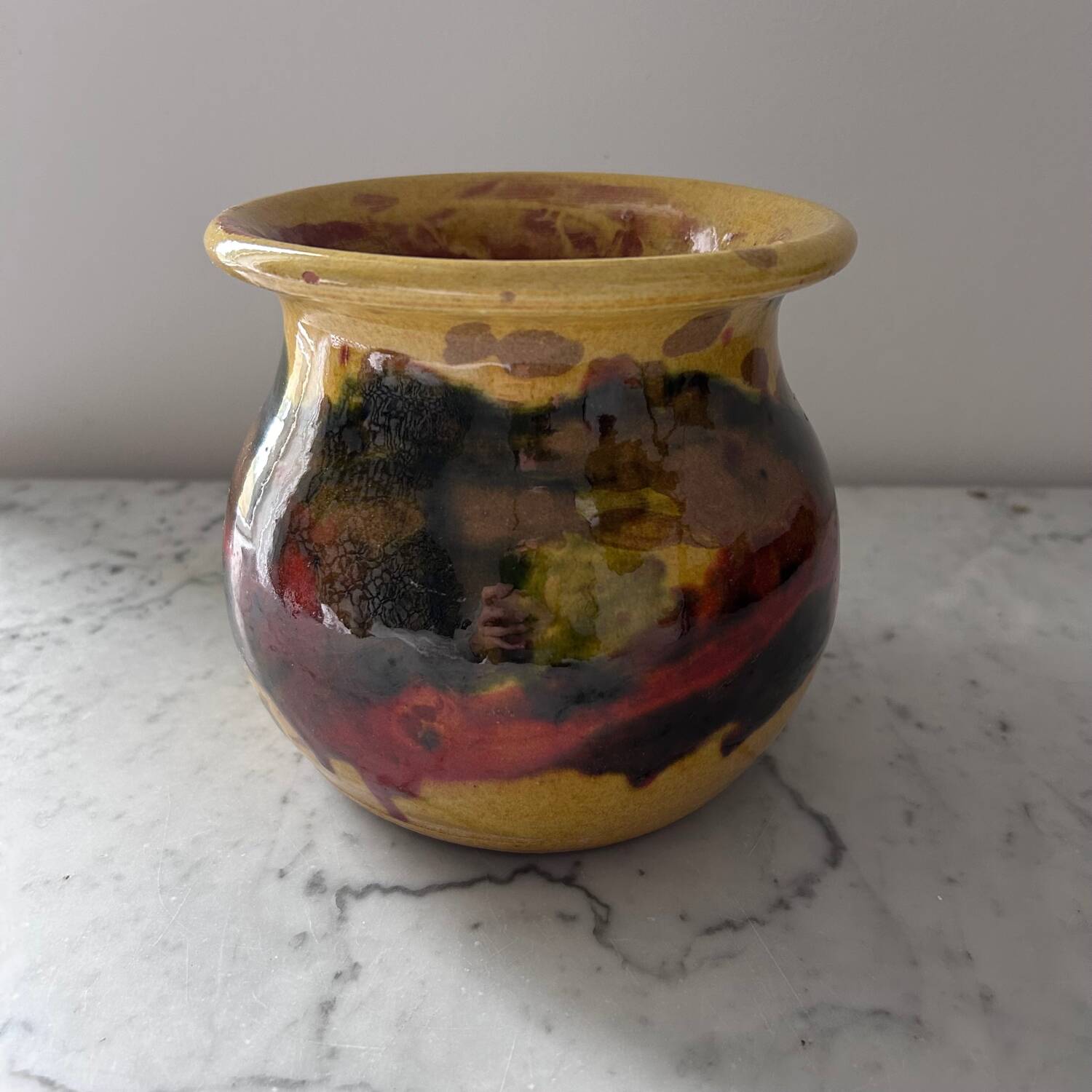 Petite jarre provençale émaillée 