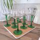 White wine glasses from Alsace
