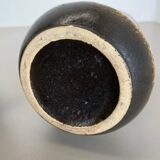 Set of two pottery fat lava vases "multi-color" by scheurich, germany, 1970s