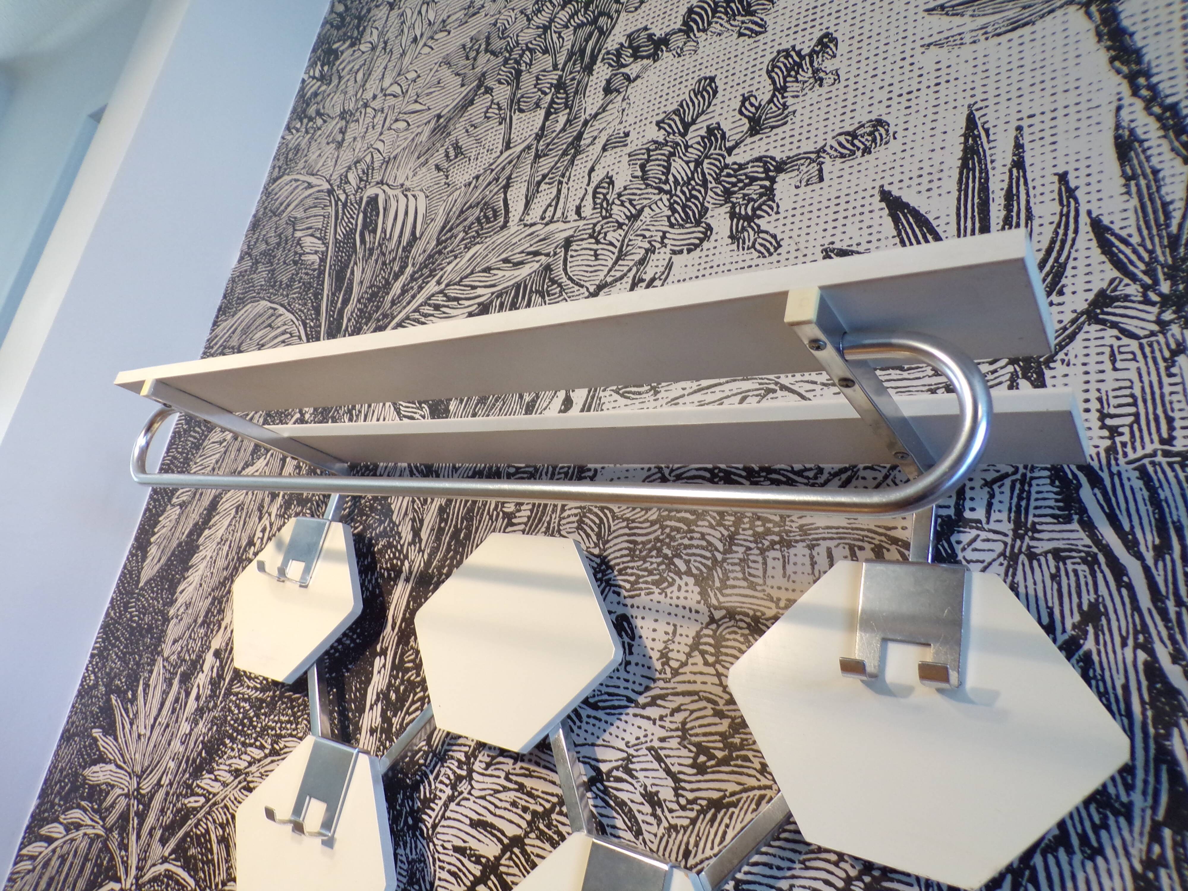 Scandinavian wall coat rack