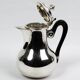 Christofle Gallia selfish coffee pot in silver-plated metal with a wooden handle