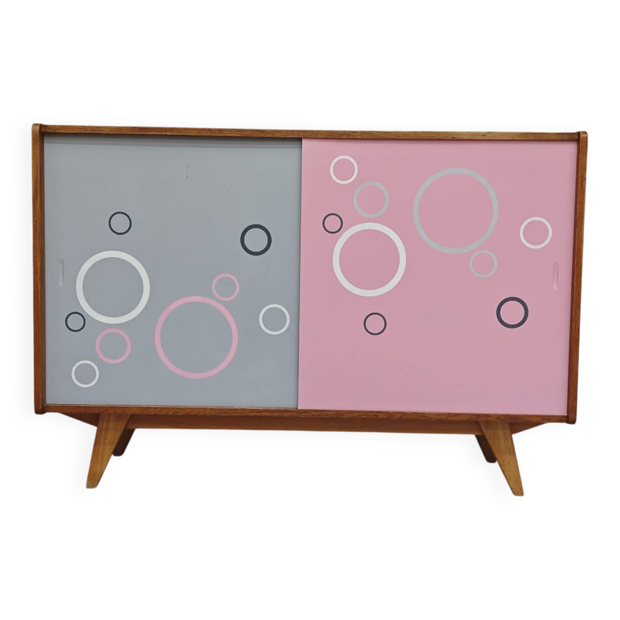 Buffet U 452 rose et gris par Jiri Jiroutek pour Intérier Praha