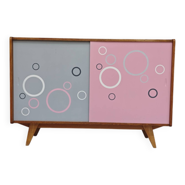 Buffet U 452 pink and grey by Jiri Jiroutek for Intérier Praha