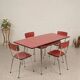 Mid-Century / Vintage Dining Room Set – Red Formica