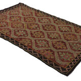 Anatolian handmade kilim rug 280 cm x 153 cm