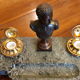 Marble and bronze inkwell