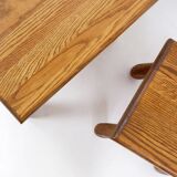 Brutalist Nesting Tables in Oak - Set of 3 - 1960s