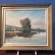 Oil on canvas riverside