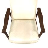 Scandinavian imitation leather armchair, Sweden, 1960