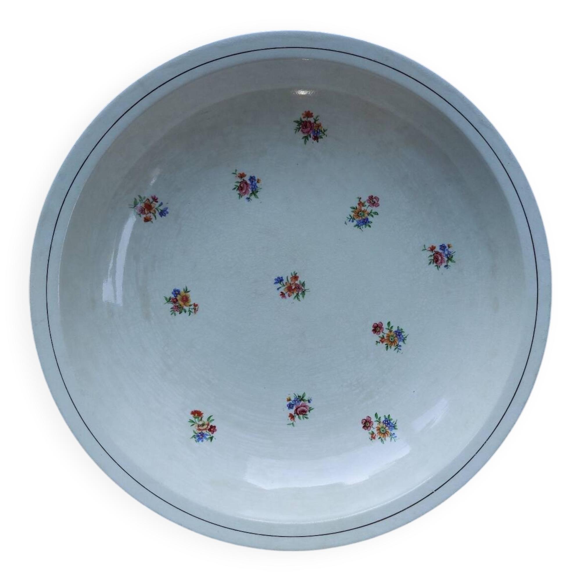 Flowery hollow dish