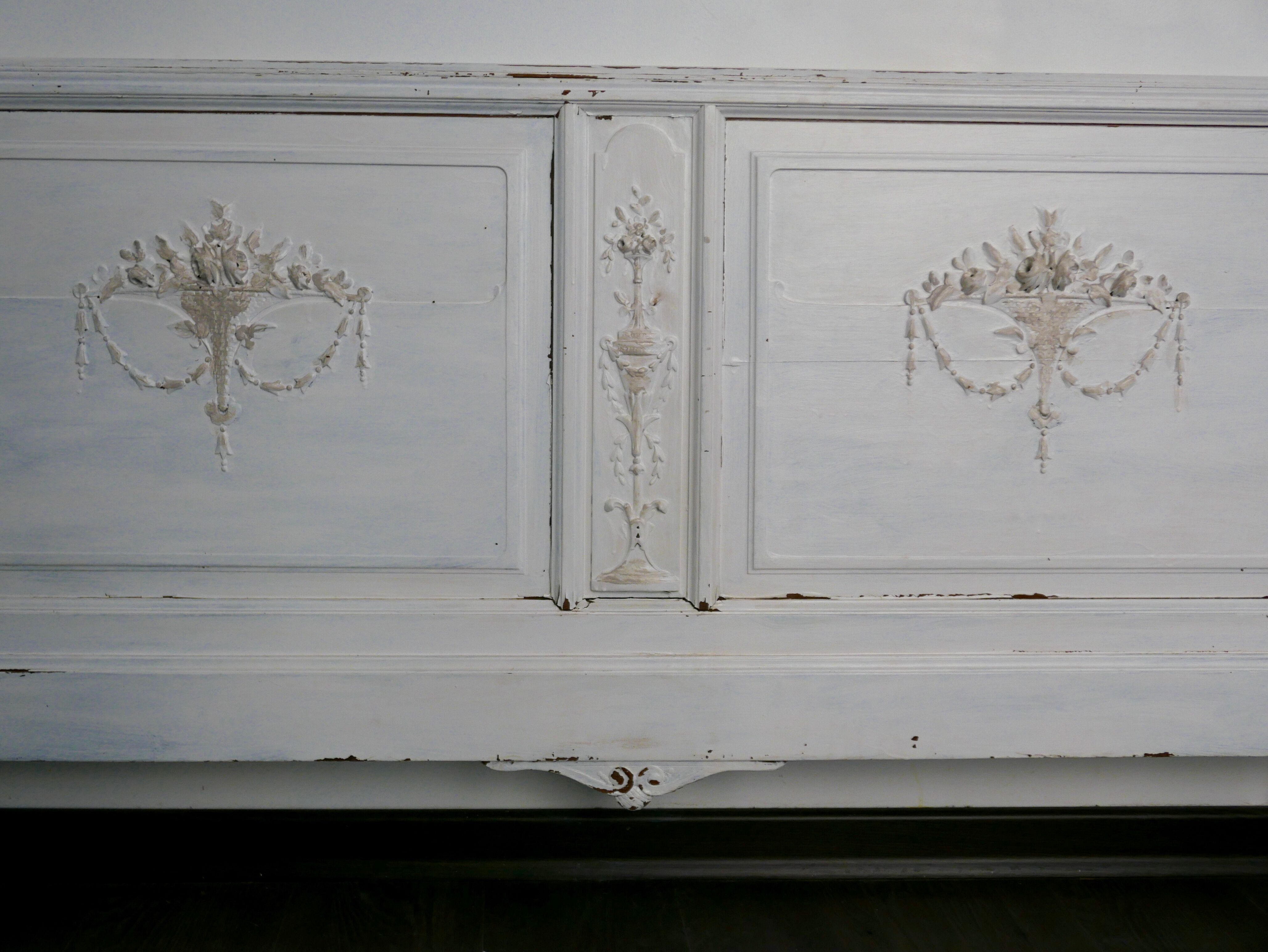 Head of bed two places old and patina