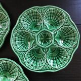 Lot 3 oyster plates Sarreguemines