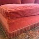 Vintage velvet daybed bench