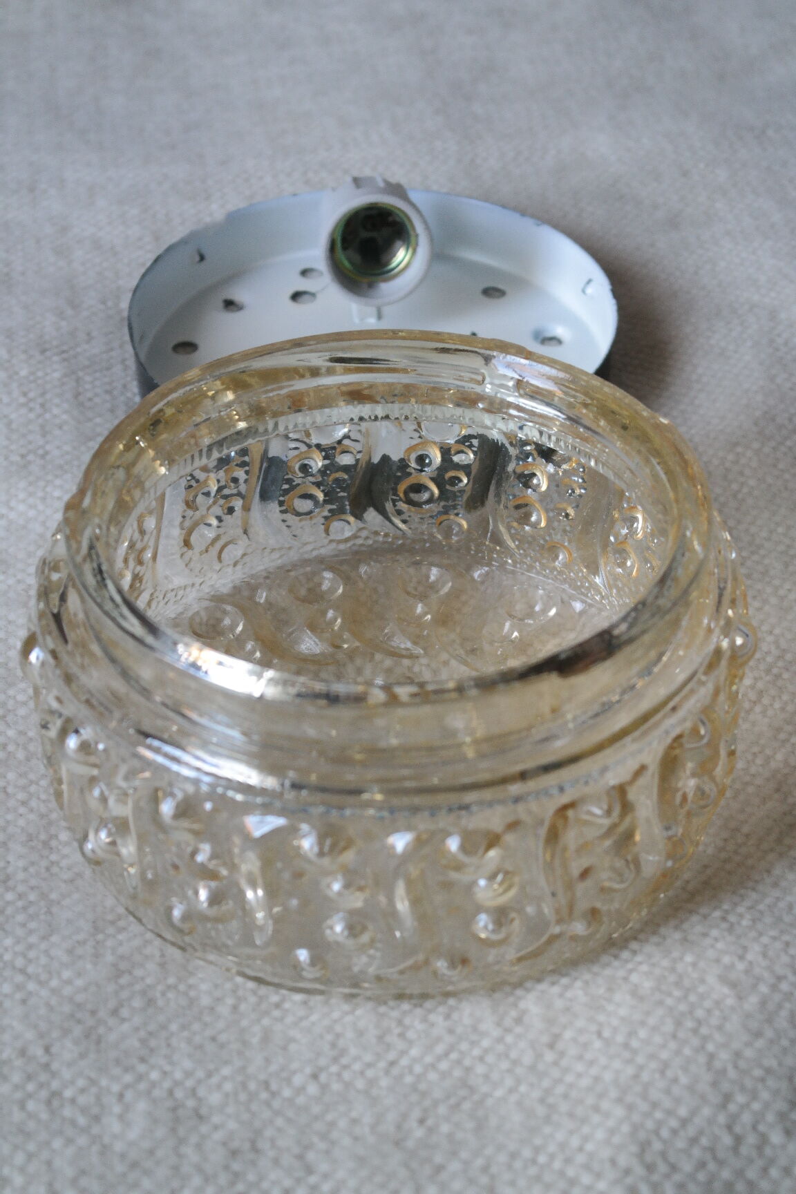 Ceiling light bubbles Helena Tynell amber glass