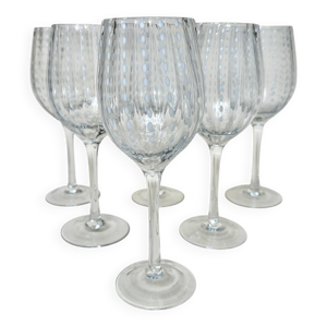 set de six verres à - blanc