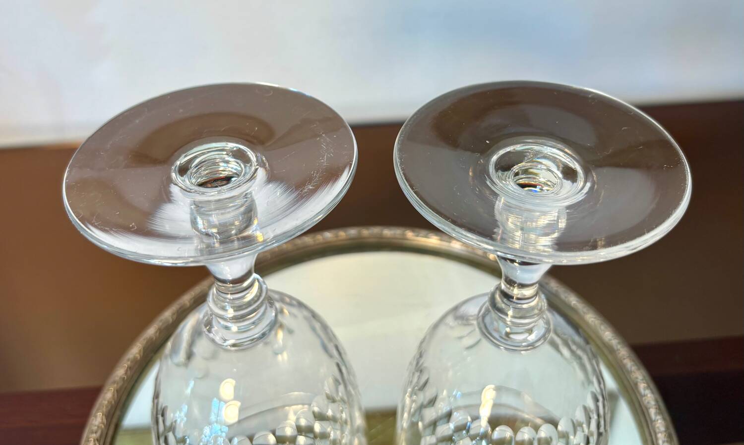 2 verres à eau Baccarat m. Richelieu