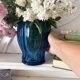 Antique tinted glass vase H20 cm