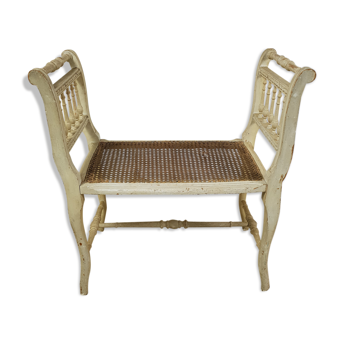 Old caned Louis XV style seat