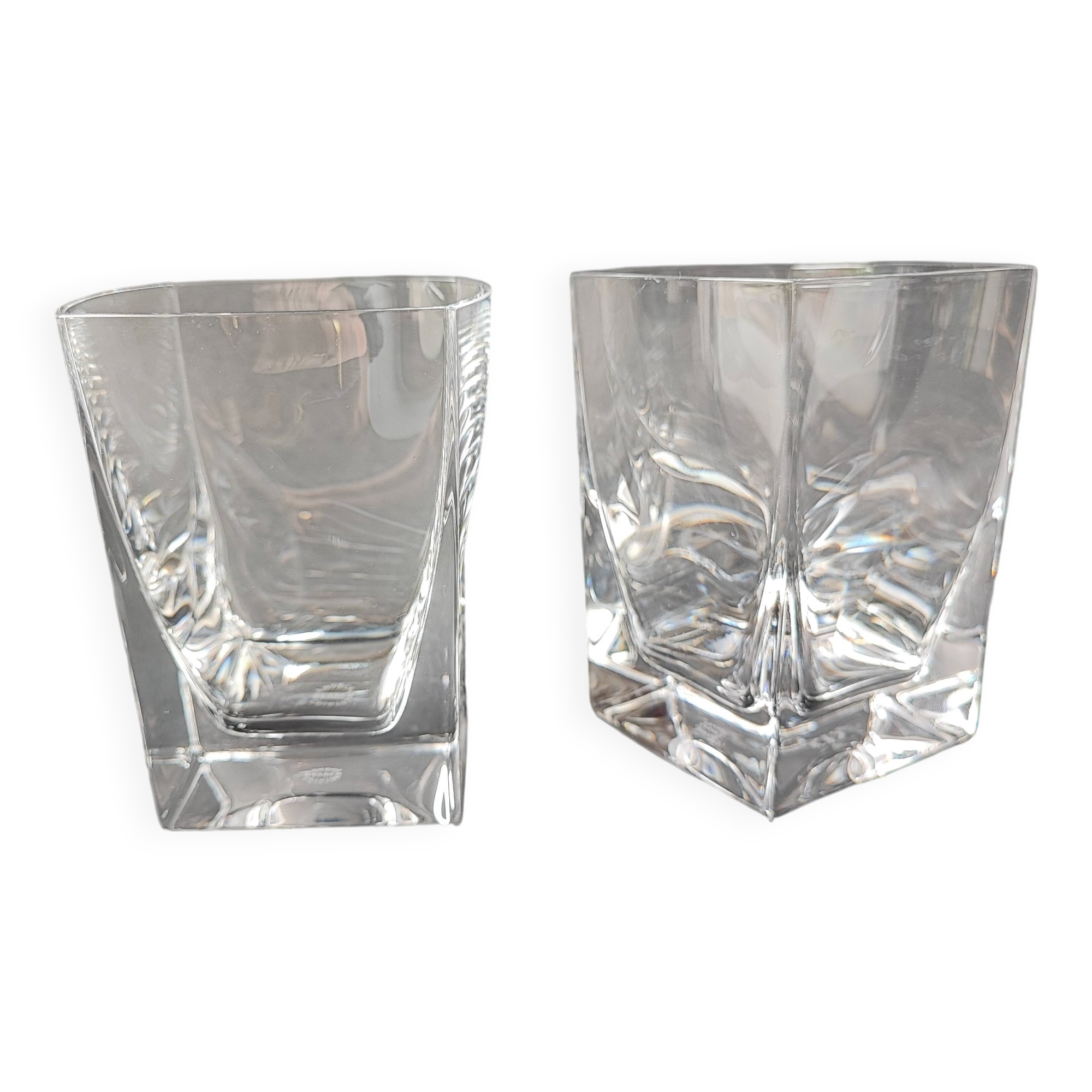 2 Sèvres crystal whisky glasses, KEOS model