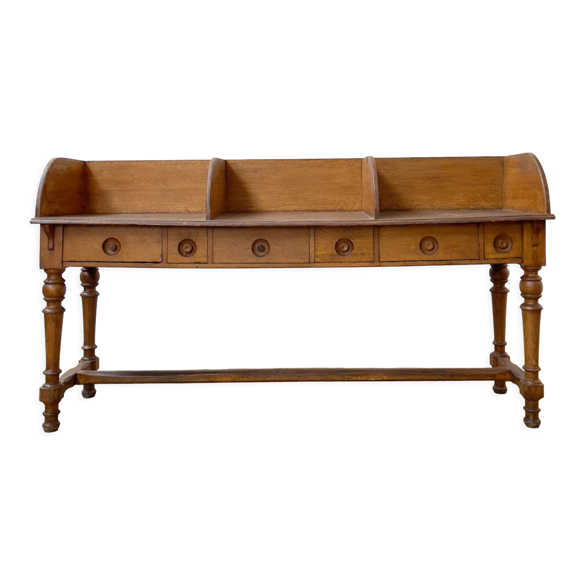 Former oak bank counter, 1920