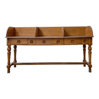 Former oak bank counter, 1920