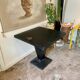 Table en métal noir 80 x 80 cm