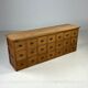 Pharmacy cabinet chest of drawers large oak antiques