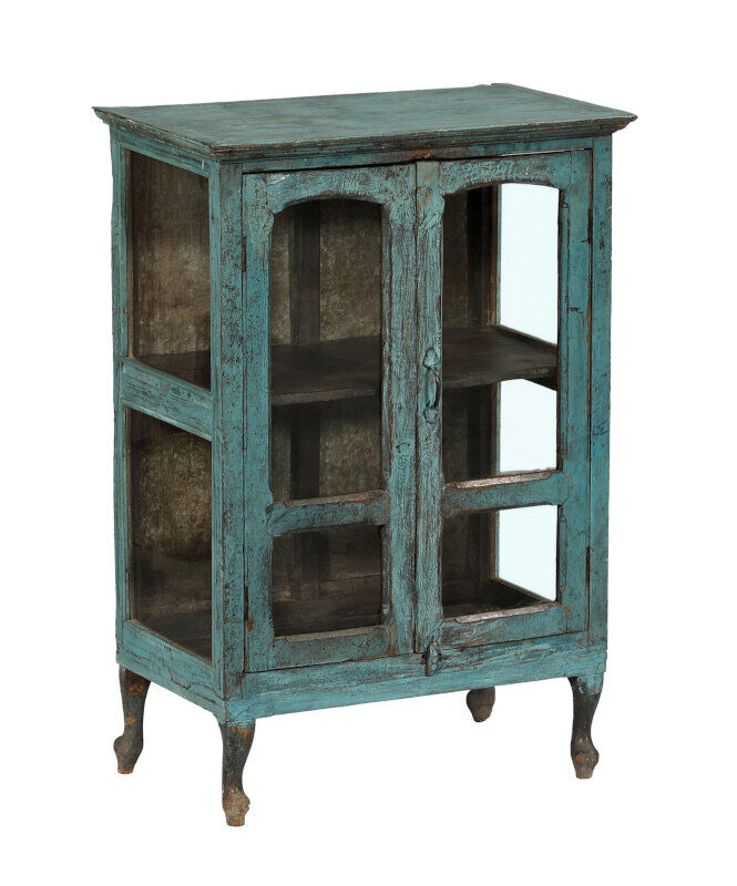 Blue glass buffet