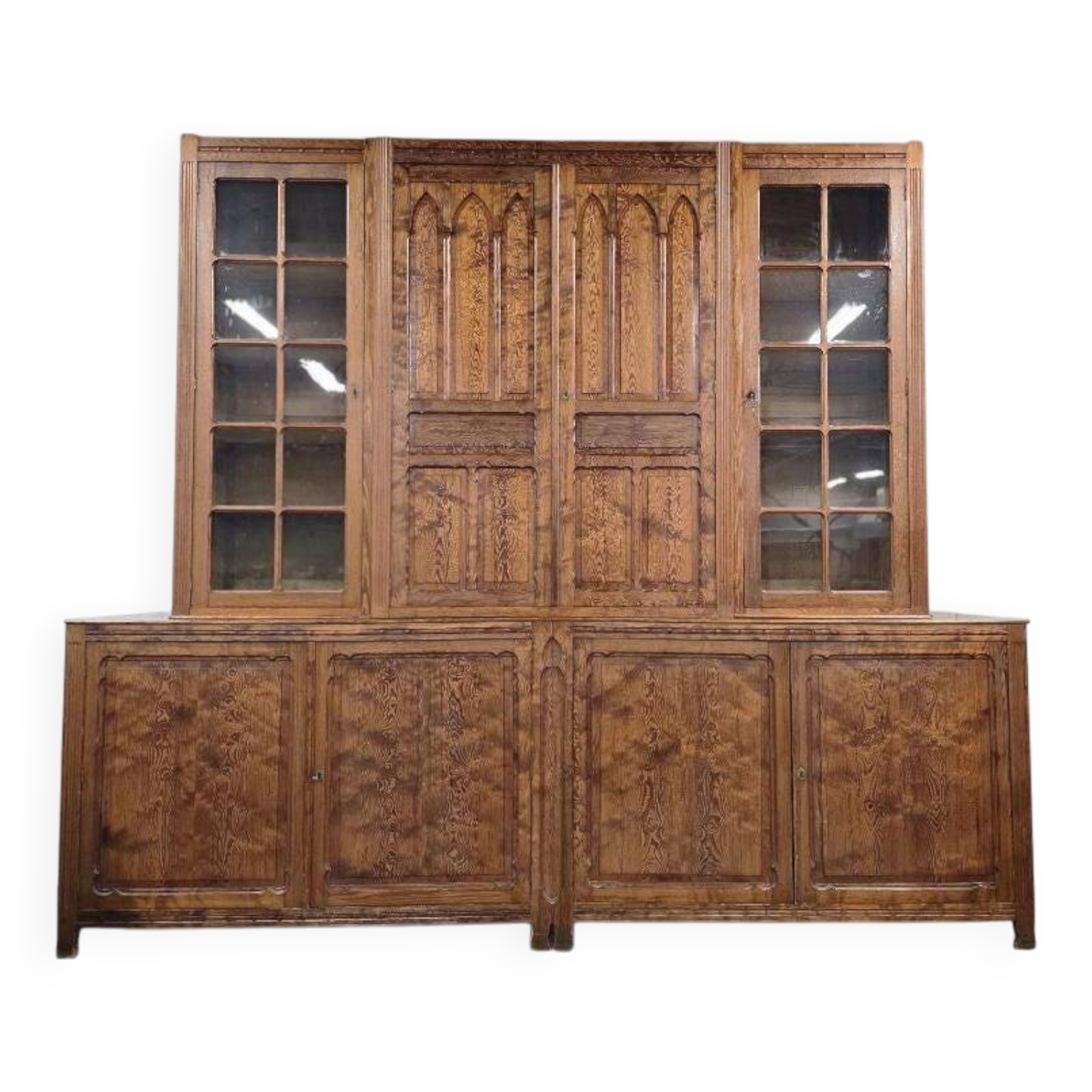 Vitrine industrielle vintage XL haute / armoire de laboratoire / armoire