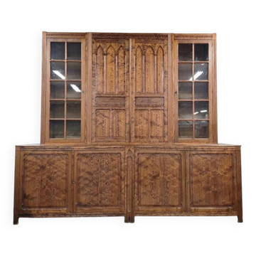 Vitrine industrielle vintage XL haute / armoire de laboratoire / armoire