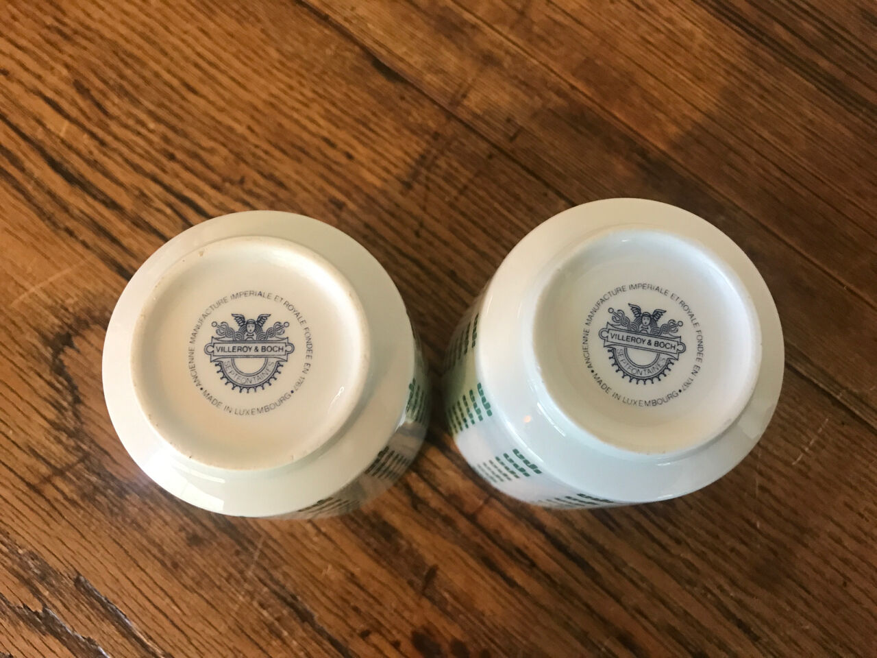 2 tasses vintage Villeroy & Boch