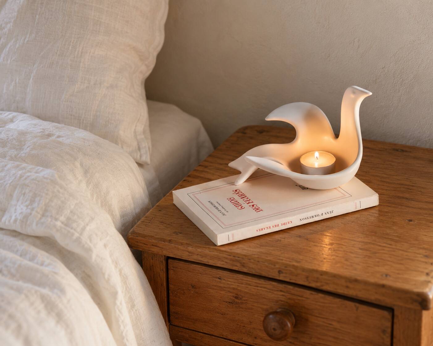 Ceramic peace dove candlestick by Jonathan Adler