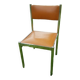 Chaises Collomb 70 chrome et skaï