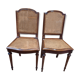 Paire de chaises de style Louis XVI